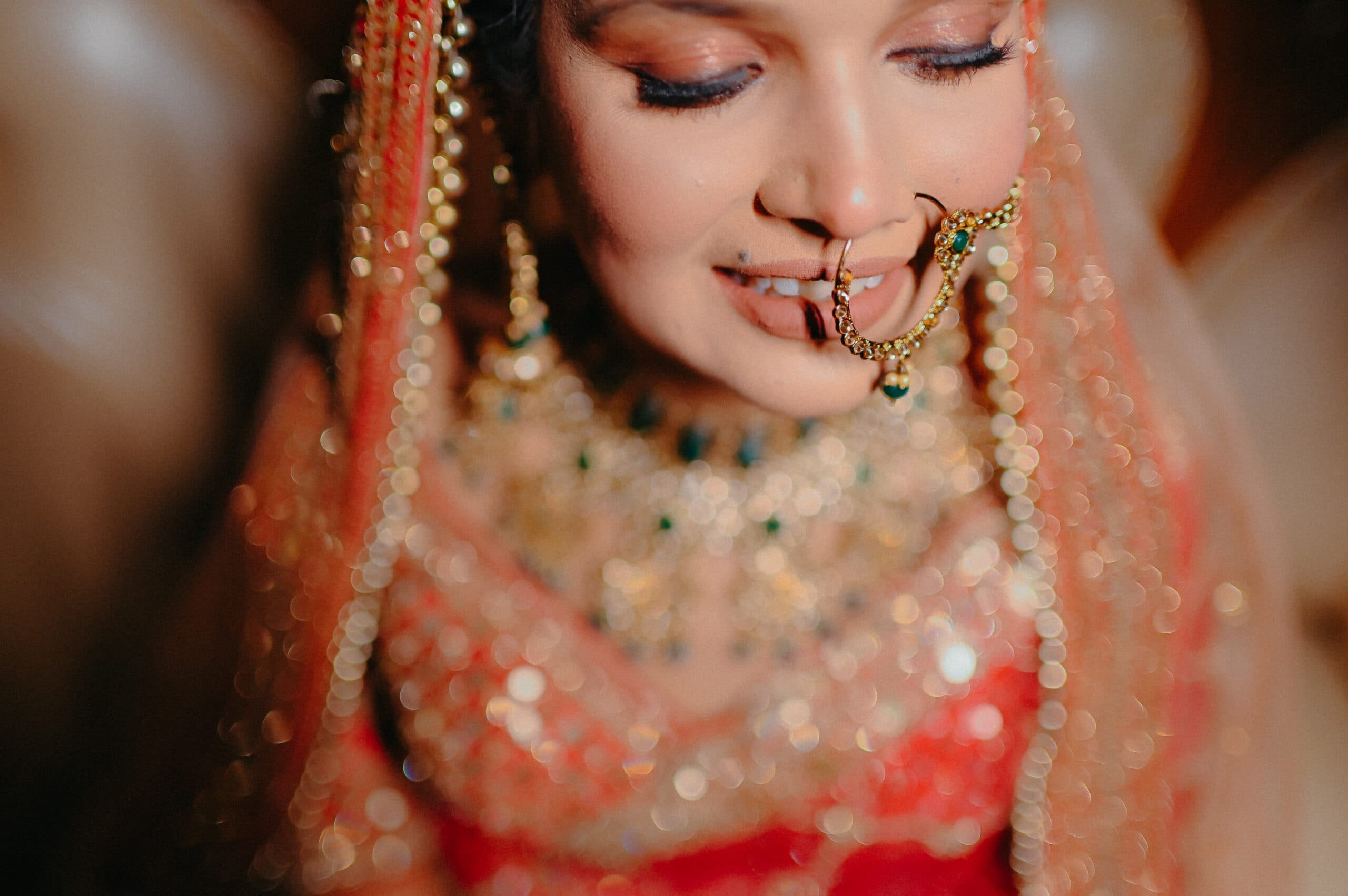 jyoti's bridal portrait at her weding in Patna