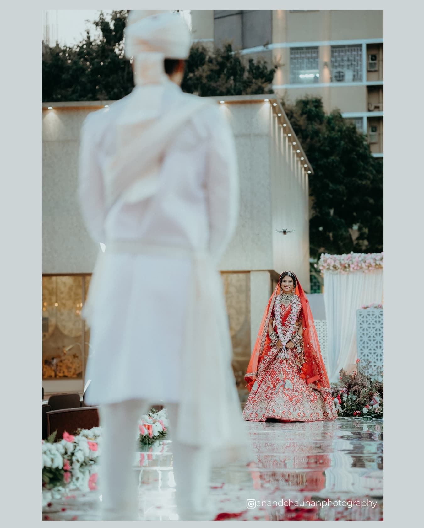 Barkha's bridal Entry at her wedding